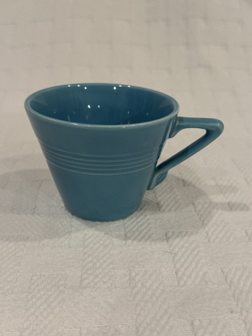 Vintage Original Fiesta Turquoise Ring Handle Teacup – Homer Laughlin